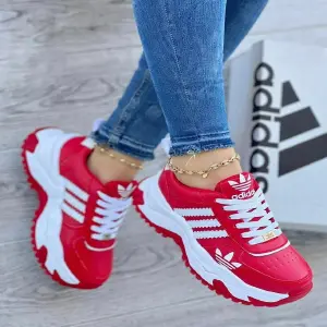 TENIS TIRAS LATERALES ADIDAS DAMA