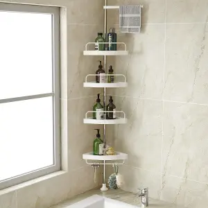 Esquinero Organizador de Baño 4 Niveles