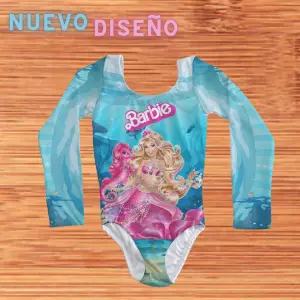 Vestido de baño niña barbie sirena blue