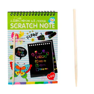 Libro Agenda Para Dibujar Raspar Y Color