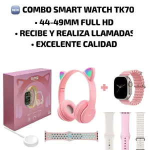 Diadema smart watch tk 70 combo