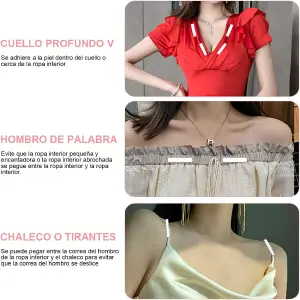 Cinta transparente para vestidos