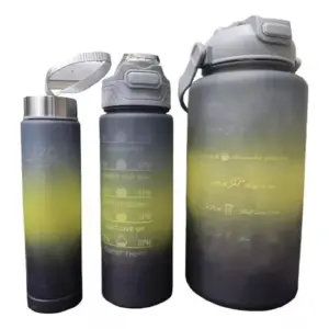Botella Motivacional De Agua 3 Unidades