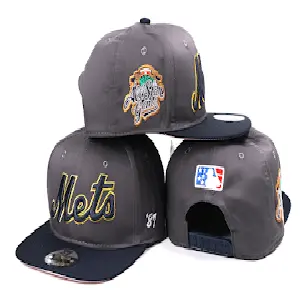 Gorra plana Mets gris