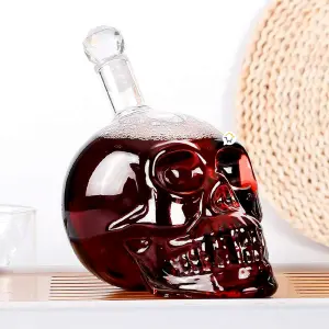 Botella Calavera Vidrio Whisky BC550