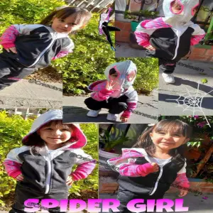 Conjunto de sudadera N66 Spider grirl