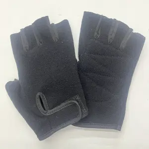 GUANTE GIMNASIO TELA NEGRO T-S