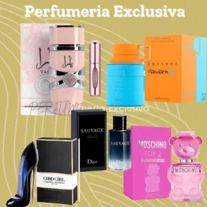 Kit 5 perfumes + perfumero