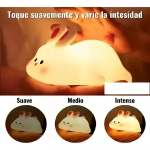 Lámpara Mágica De Conejito Con Sensor