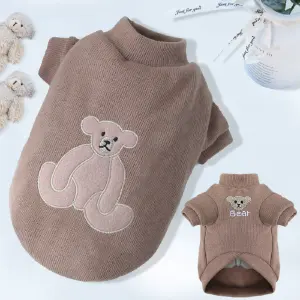 Camiseta Osito Khaki-Ropa Mascota