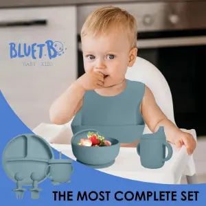 Vajilla Para Bebes Antideslizante 8pcs