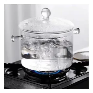 Olla  De Vidrio Resistente Al Calor