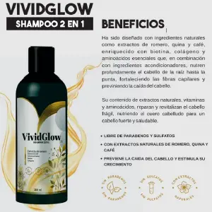 Cos Vividglow Shampoo 2 En 1 500ml