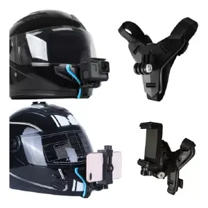 Soporte base celular de casco
