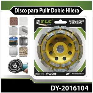 Disco Doble Copa Segmentado De 4-1/2''