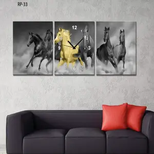 RELOJ PARED ESTILO POLIPTICO 3 PIE RP-33