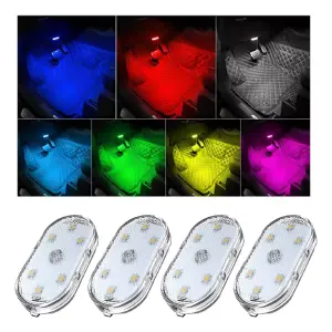 Mini Luz Interior Auto Recargable RGB