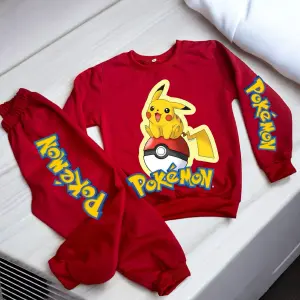 Sudadera deportiva ÑO Pokemon Roja
