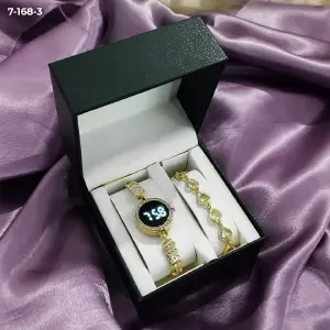 RELOJ LUXUR LED + PULSERA + ESTUCHE DAMA: Elegancia en tu muñeca - RELOJ LUXUR LED + PULSERA + ESTUCHE DAMA