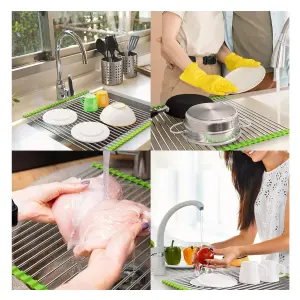 Escurridor De Platos Enrollable Multiuso