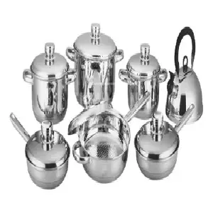 Ollas SwissHome x13 piezas en acero