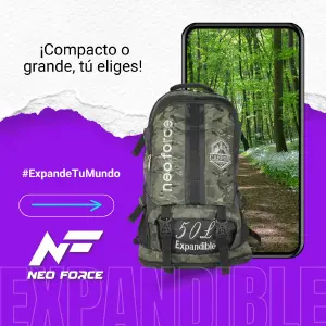 Morral de camping 50 litros Expandible