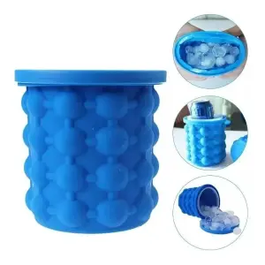 Mini Hielera Cubos De Hielo En Silicona