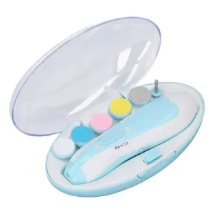 Lima Pulidor Uñas Electrica Bebe Azul