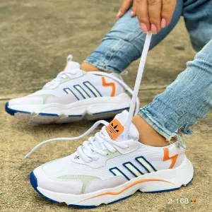 Bellos Adidas para dama Blanco Azul Hrta