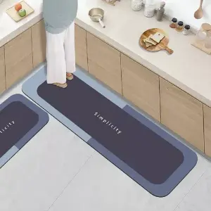 Tapete de cocina antideslizante x2