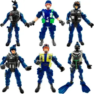 Soldado Militar Policia  Niños x 6 pcs