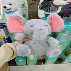 Elefante peluche que respira