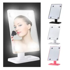 Espejo Para Maquillaje 4 Bombillas 360°