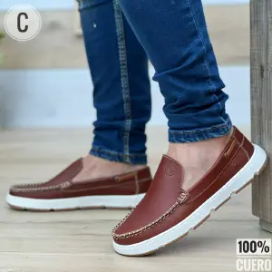 TRIO MOCASIN TEJIDO 💯CUERO ENSERADO