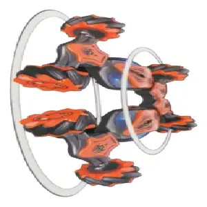 carro control remoto naranja