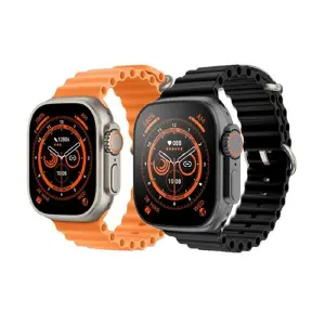 RELOJ INTELIGENTE T 800 ULTRA NARANJA