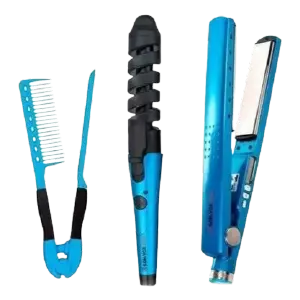 COMBO PLANCHA ALISADOR X3 TITANIO