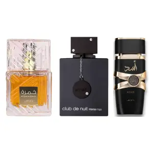PERFUMES ASAD+KHMARAH+CLUBTHENUIT