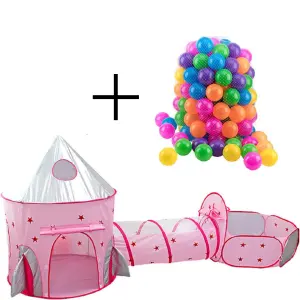 Carpa tunel estrellas incluye 50 pelotas