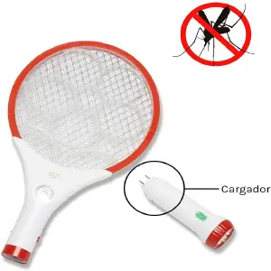 Raqueta Mata Zancudos con linterna recar