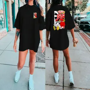 Camisetas grficas oversize - 731757