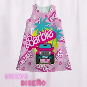 Vestido barbie car pink