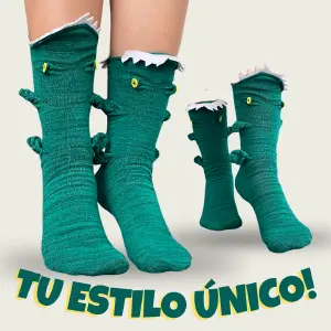 MEDIAS DINOSAURIO: ¡Calienta tus pies con estilo prehistórico! - MEDIAS DINOSAURIO