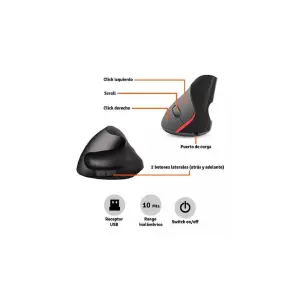 Mouse Vertical De Cable JX-D2