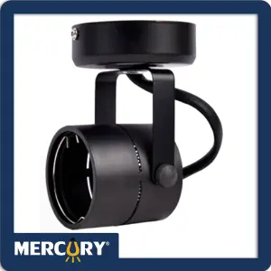 SPOT SOBREPONER REDONDO NEGRO BASE GU10