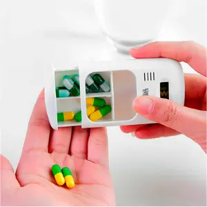 Pastillero con alarma digital portatil