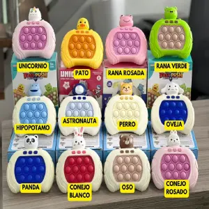 Juego Pop It Push Luz Y Sonido