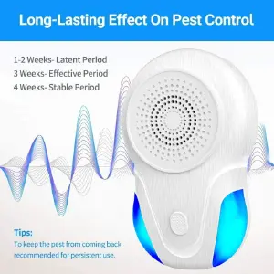 Repelente De Insectos UltraSonic Con Luz