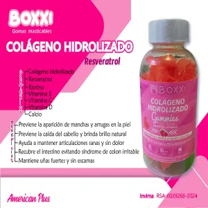 Gomas de Colágeno con Resveratrol BOXXI: Revitaliza tu Piel y Articulaciones - Gomas de colageno con RESVERATROL BOXXI