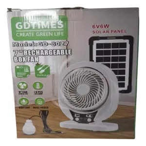 VENTILADOR SOLAR 8” GD-8027